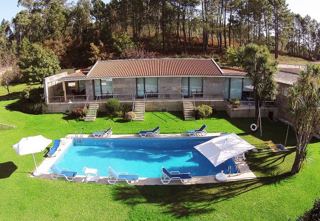 Villa and swimming pool