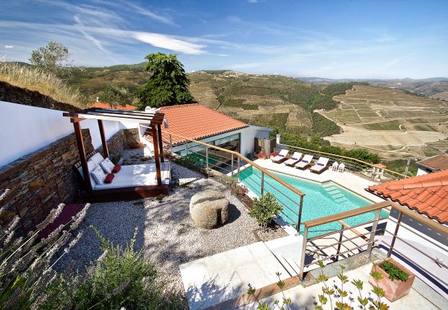 Aerial view of the villa